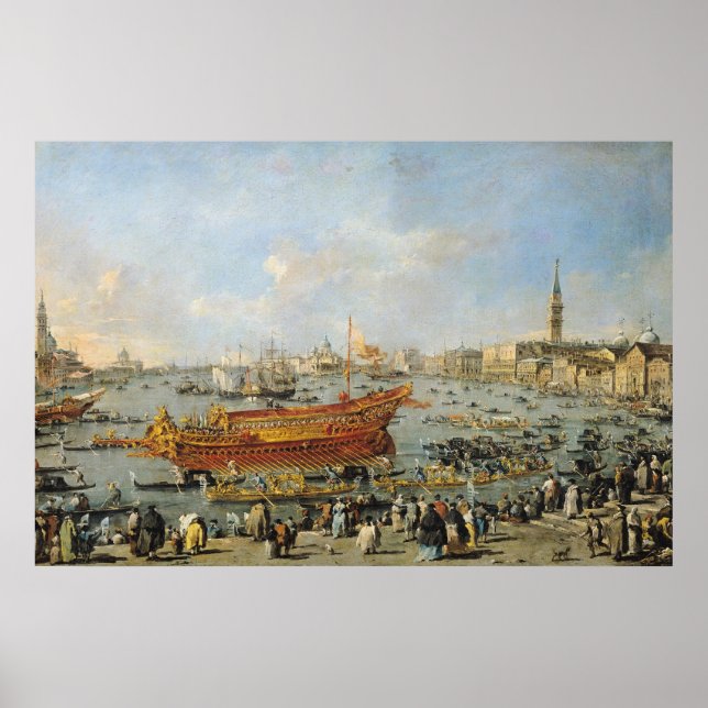 Affiches Départ du "Bucentaur" pour le Lido (Devant)