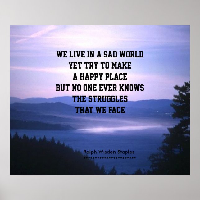 Affiches Dépression et tristesse (Devant)