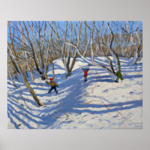 Affiches Derbyshire de Newhaven de neige de printemps 2008