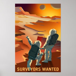 Affiches Des chercheurs Recherchés pour explorer Mars et se
