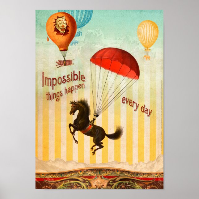 Affiches Des Choses Impossible Se Passent Chaque Jour (Devant)