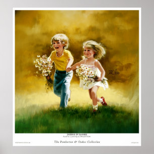 Affiches Des dizaines de marguerites