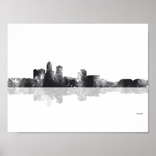 AFFICHES DES MOINES, IOWA SKYLINE