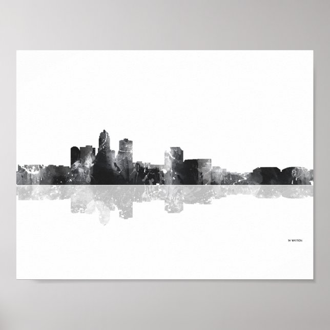 AFFICHES DES MOINES, IOWA SKYLINE (Devant)