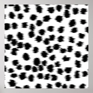 Affiches Des patters de Black and White Dalmatian.