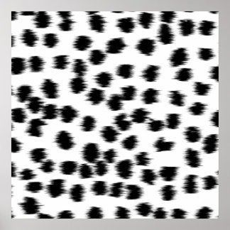 Affiches Des patters de Black and White Dalmatian.