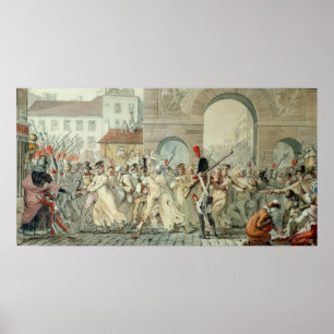 Affiches Des prisonniers russes défilent sur le boulevard