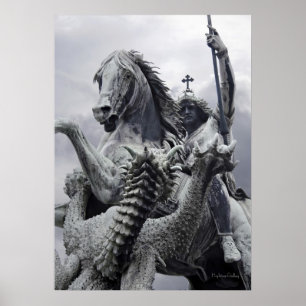 Affiches Des slashs de dragon à l'affiche St George
