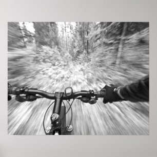 Affiches Descente d'une section de buff de singletrack 2