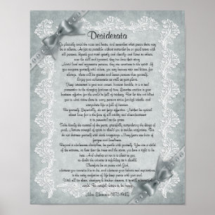 Affiches Desiderata