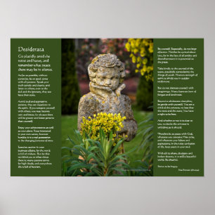 Affiches Desiderata - Garçon avec Spring Posy, statue de ja