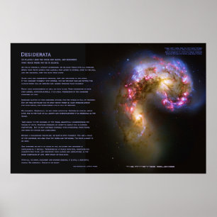 Affiches Desiderata - Les Galaxies Antennes