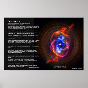 Affiches Desiderata - Nebula de l'oeil des chats