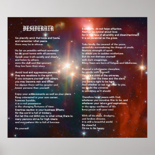 Affiches Desiderata sur la galaxie de Coronet