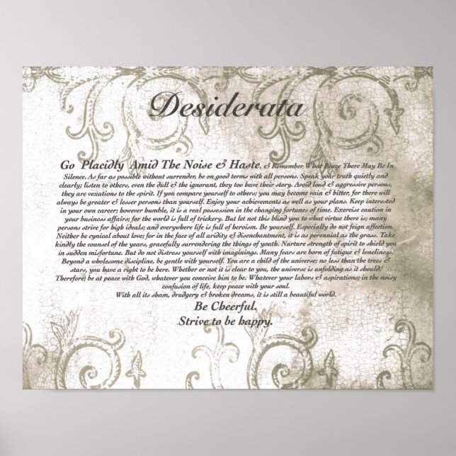 Affiches DESIDERATA Vampire Design filigrane (Devant)