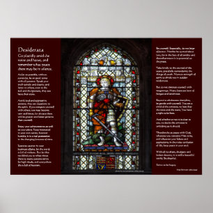 Affiches Desiderata - Vitrail de St George