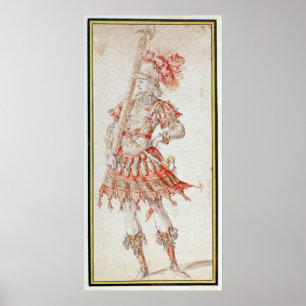 Affiches Design de costume pour Carousel, c.1662