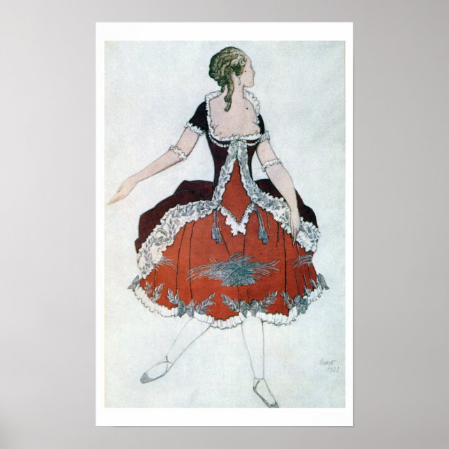 Affiches Design de costume pour la princesse Aurora, de Sle (Devant)