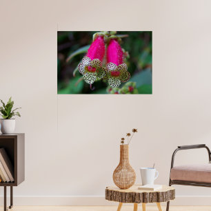 Affiches Design de fleurs léopard