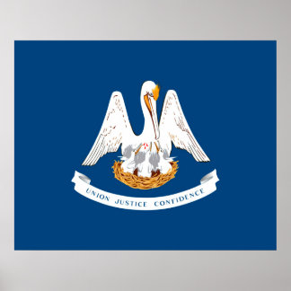 Affiches Design de Louisiana State Flag