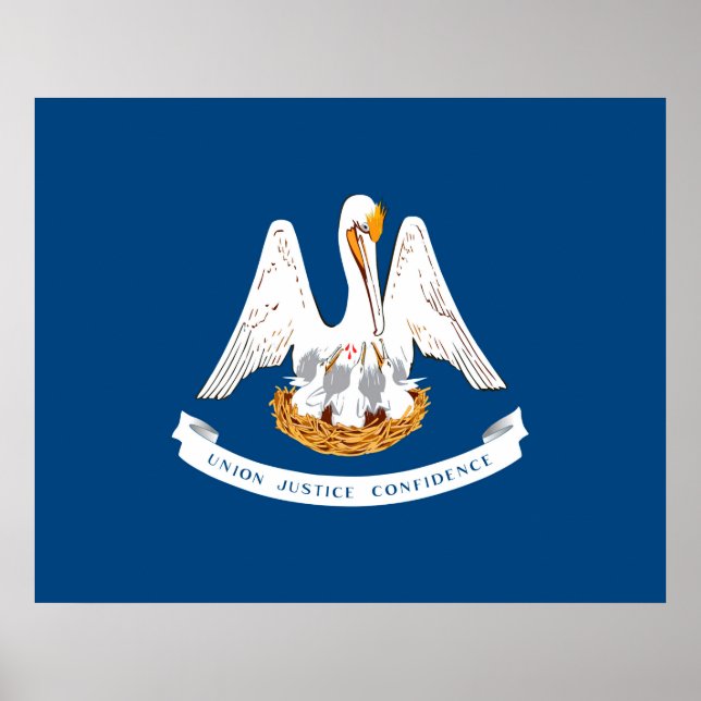 Affiches Design de Louisiana State Flag (Devant)