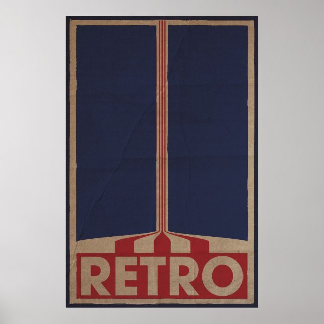 Affiches Design de style rétro (Devant)