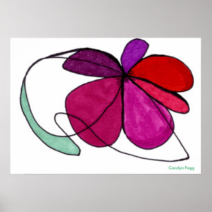 Affiches Design "Flower Dance" par Carolyn Fagg