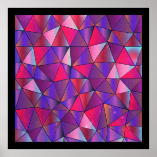 Affiches Design triangulaire abstrait