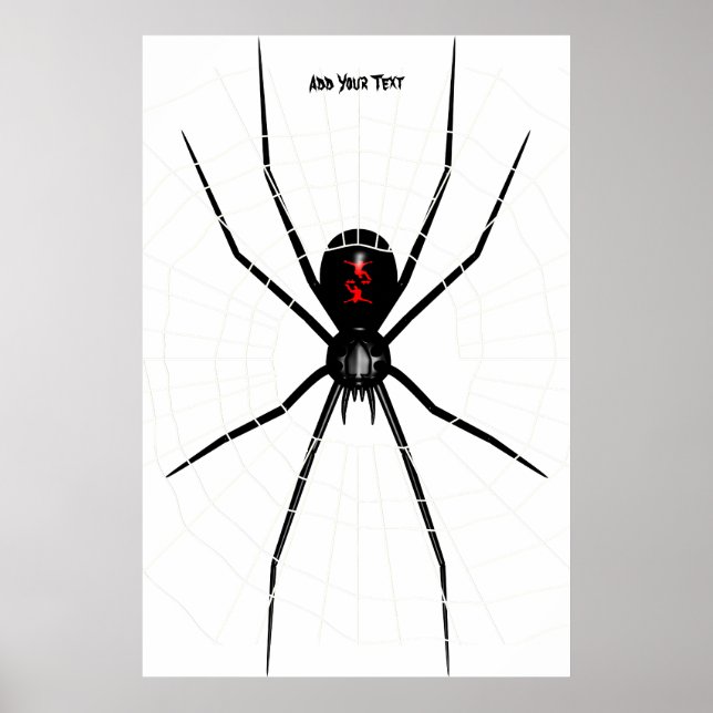 Affiches Design Widow noir (Devant)