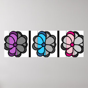 Affiches Dessin de fleurs