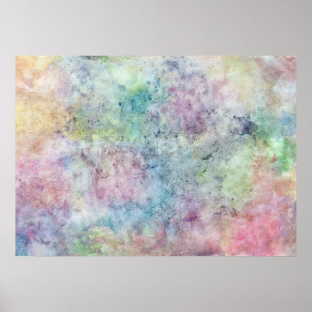Affiches Dessin main libre abstrait à partir de l'aquarelle (Devant)