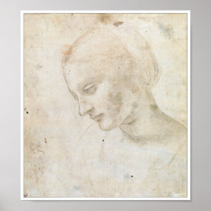 Affiches Dessin préliminaire pour le "Litta Madonna "