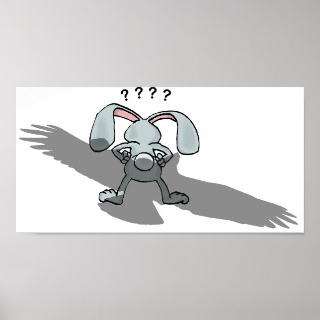 Affiches ? ? Dessin sur lapin (Devant)