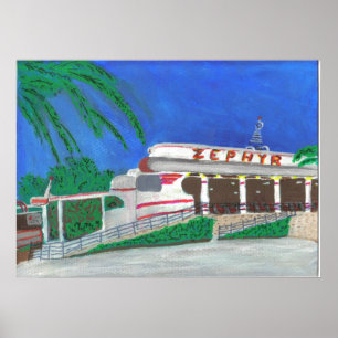 Affiches Dessous de verre à rouleaux Zephyr à la plage