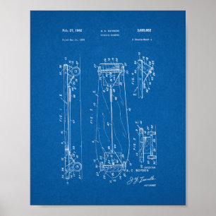 Affiches Dessous de verre pour enfants - Skateboard Patent