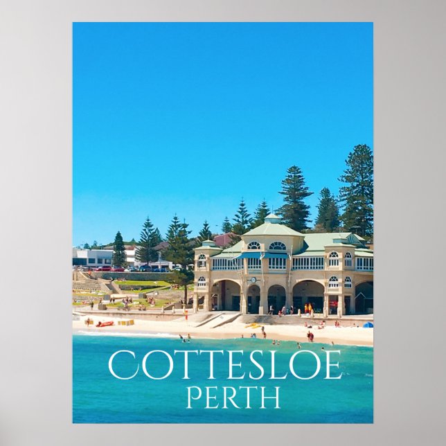 Affiches Destination de voyage Perth Australie (Devant)