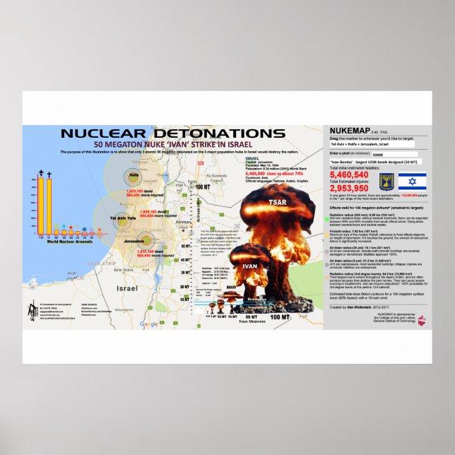 Affiches Det0nations nucléaires - Israël 1 (Devant)