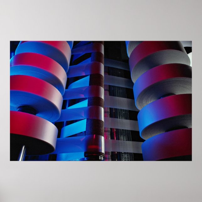 Affiches Détail de la machine d'emballage industrielle (Devant)