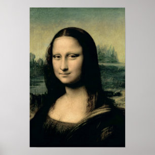 Affiches Détail de la Mona Lisa, c.1503-6