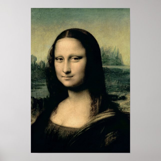 Affiches Détail de la Mona Lisa, c.1503-6 (Devant)