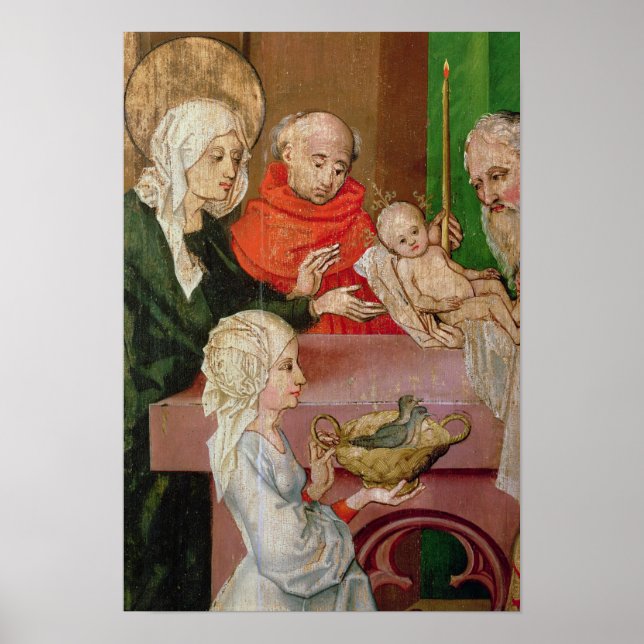 Affiches Détail de la présentation dans le Temple (Devant)