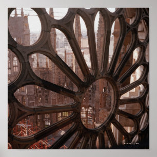 Affiches Détail de La Sagrada Familia, Barcelone, Espagne