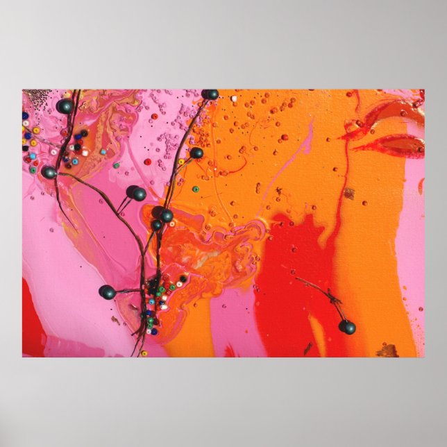 Affiches "Détail de l'arbre du bleuet" (Devant)