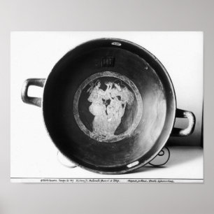 Affiches Détail de rouge-chiffre kylix de grenier