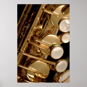 Affiches détail de saxophone