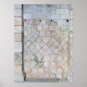 Affiches Détail du mur de la Crypte de Saint Paul