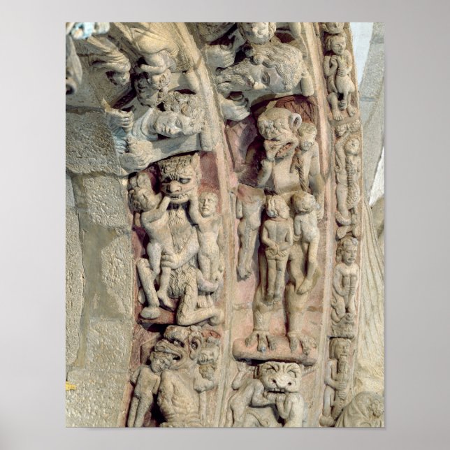 Affiches Détail du Portico De la Gloria (Devant)