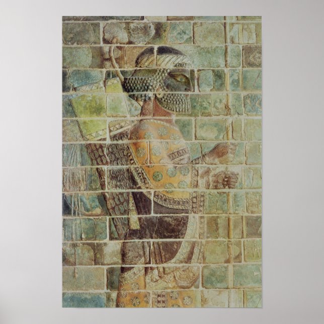 Affiches Détail d'un archer d'une frise (Devant)