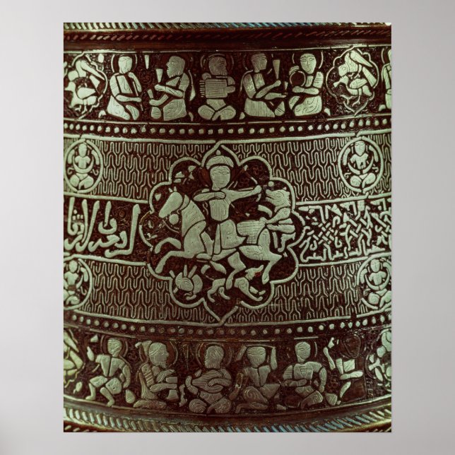 Affiches Detail from a lamp, from Egypt, 1282 (Devant)