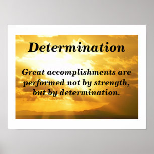 Affiches Détermination